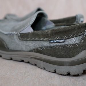 Skechers Men's Relaxed Fit Elected Drigo Charcoal Slip On 9 US Shoe